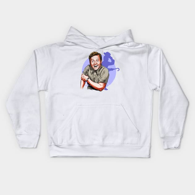 Mickey Rooney - An illustration by Paul Cemmick Kids Hoodie by PLAYDIGITAL2020